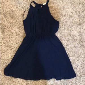 Navy Blue Monteau Dress